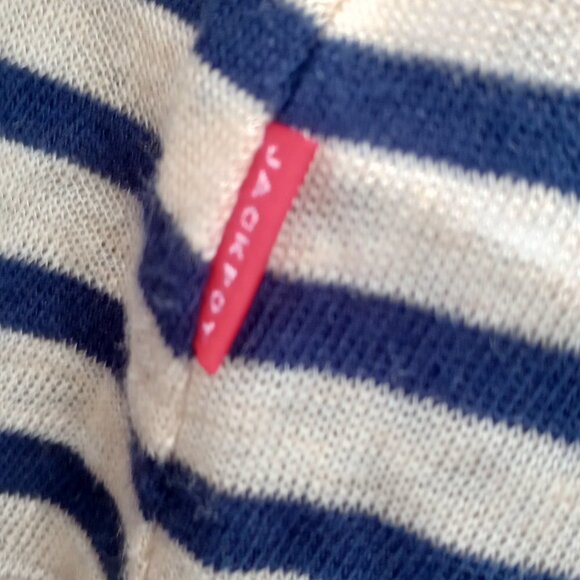 Collection by Jackpot Striped Long Sleeve Top Lightweight Navy/Off Wh. - XS - Picture 11 of 12